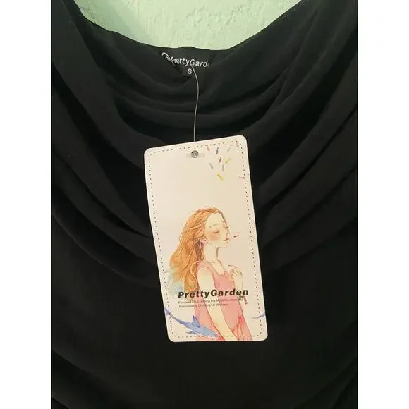 New Prettygarden Black Lace Stretch Party Dress Size Small - Picture 2 of 4